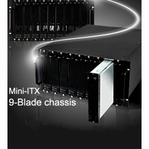  Rackmount chassis Server case 19 inch 9 x mini-itx 5U blade B9ITX 
