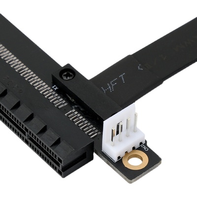  PCIE1X to 16x riser card with ribbon cable 